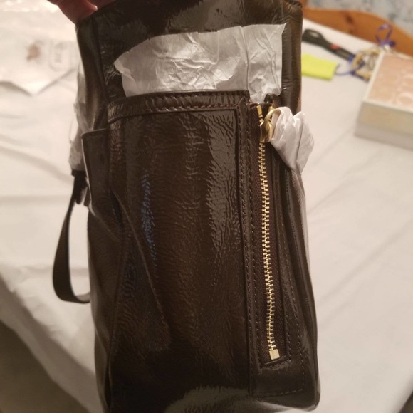 VINTAGE COACH GALLERY ZIP PATENT LEATHER - Picture 10 of 11